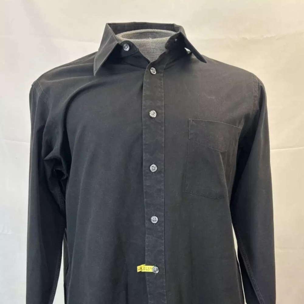 Christian Dior Men’s Long Sleeve Button Down Shirt Black